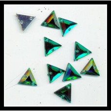 Emerald Green Triangle Flatback 